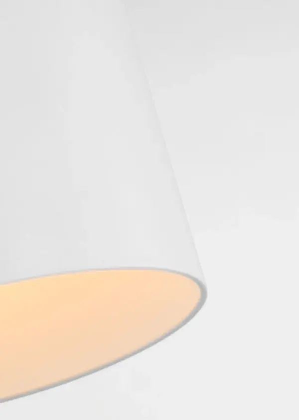 Archer Small Flush Mount in Matte White - Image 5