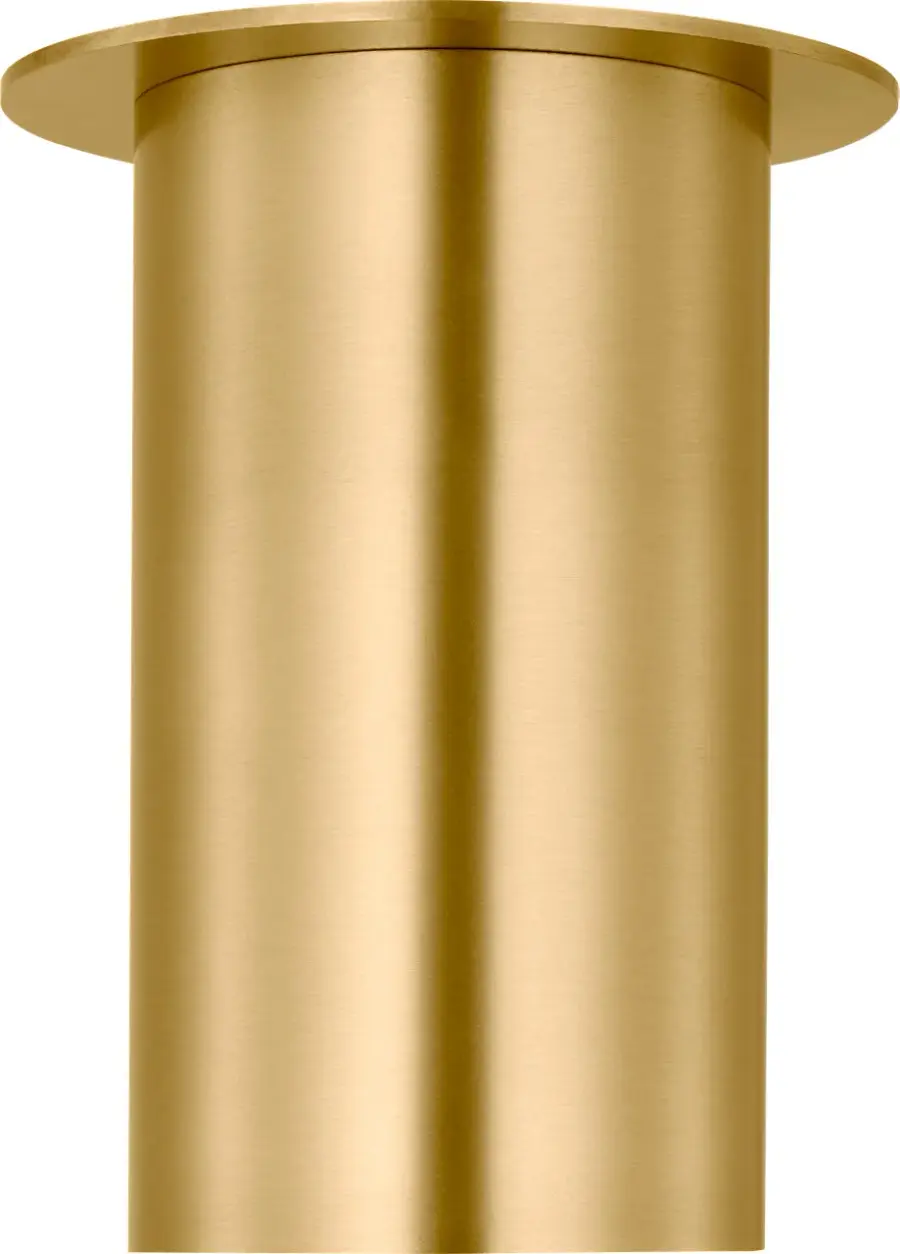 Archer Small Flush Mount in Satin Brass - Image 1