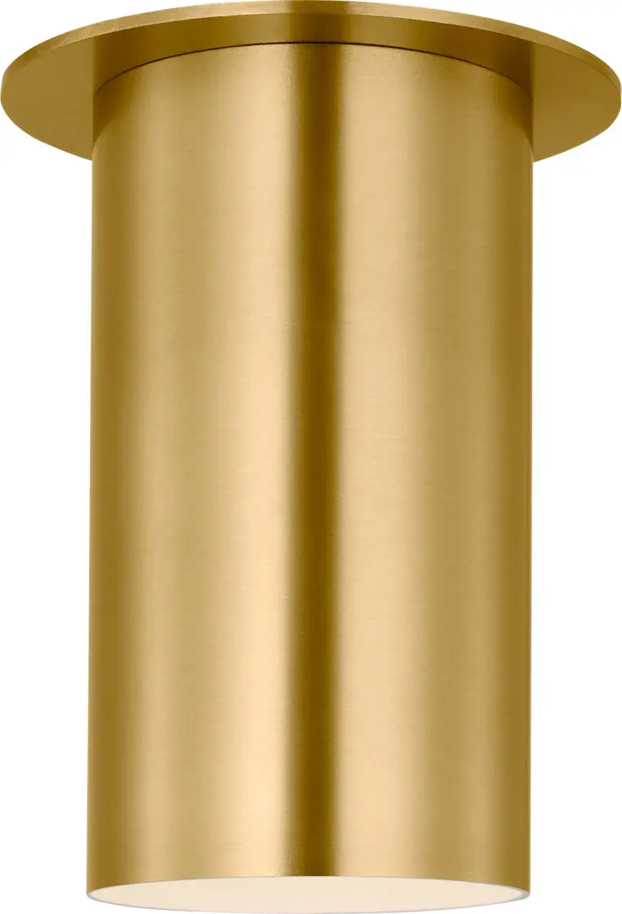 Archer Small Flush Mount in Satin Brass - Image 2