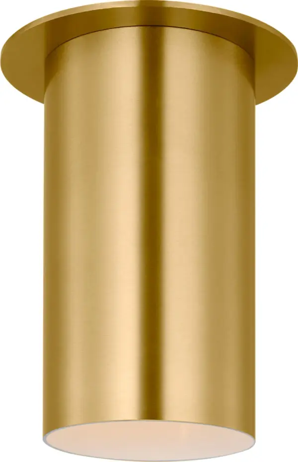 Archer Small Flush Mount in Satin Brass - Image 3