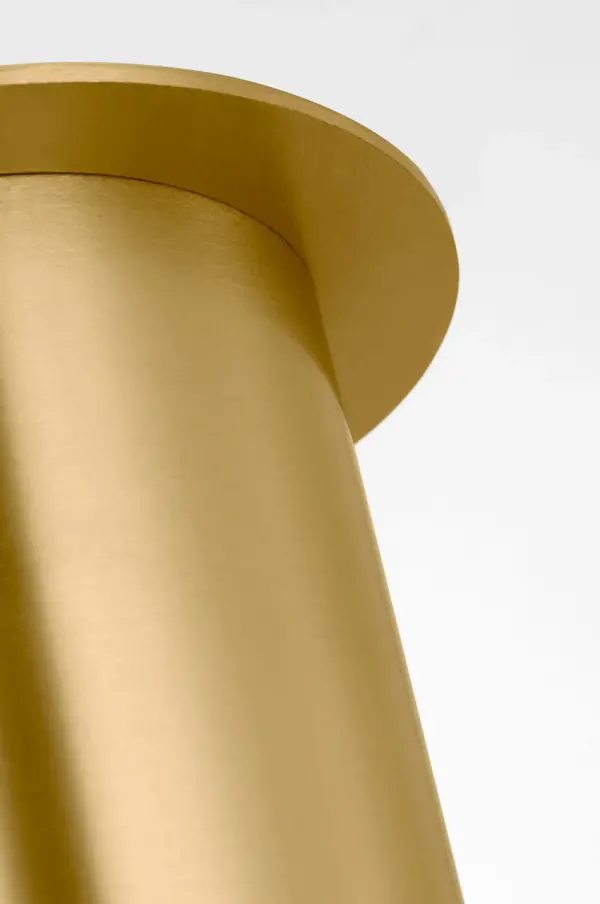 Archer Small Flush Mount in Satin Brass - Image 5