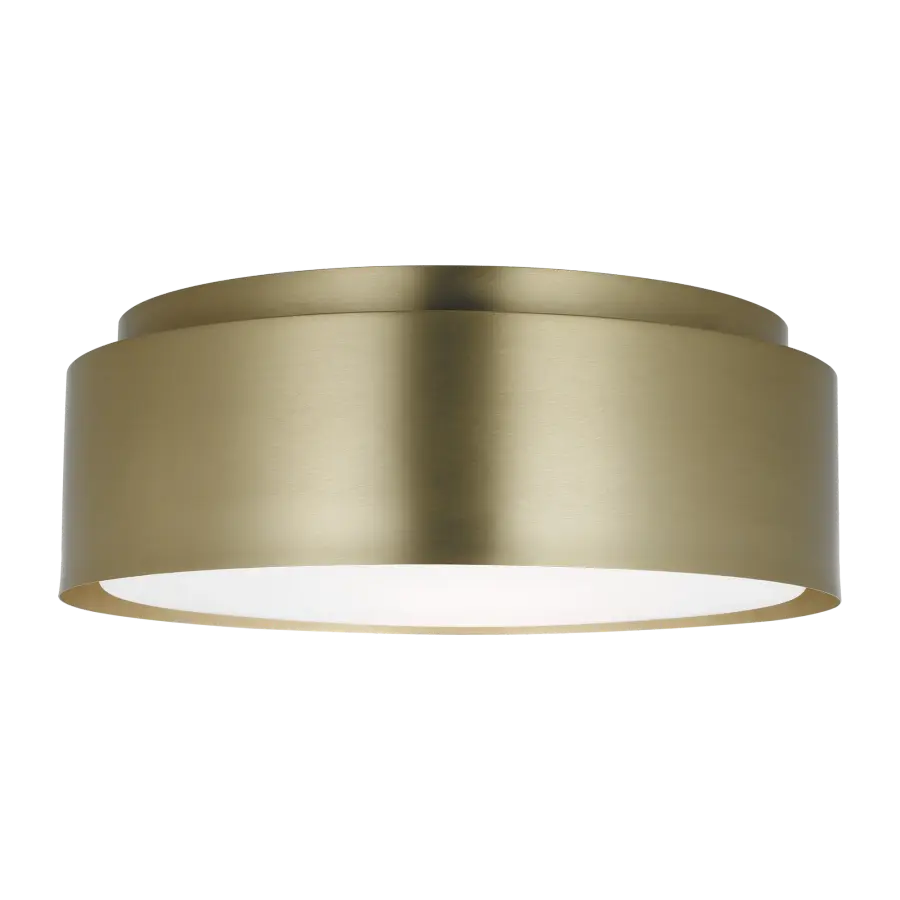 Dartmore Medium Flush Mount in Satin Brass - Image 3