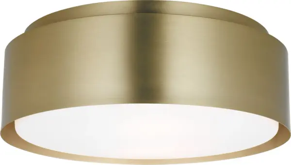 Dartmore Medium Flush Mount in Satin Brass - Image 4