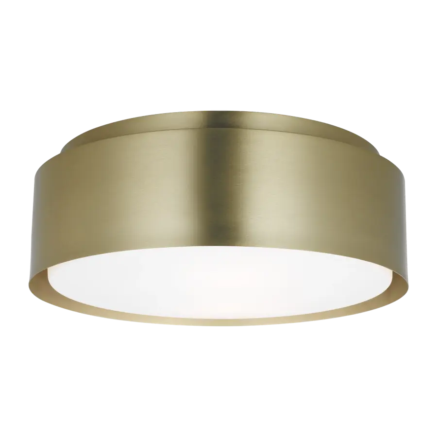 Dartmore Medium Flush Mount in Satin Brass - Image 5