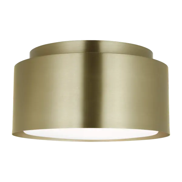 The Dartmore Small Flush Mount combines transitional elegance with practical functionality. Its satin brass finish adds warmth to any space while the compact profile makes it ideal for rooms with lower ceilings.