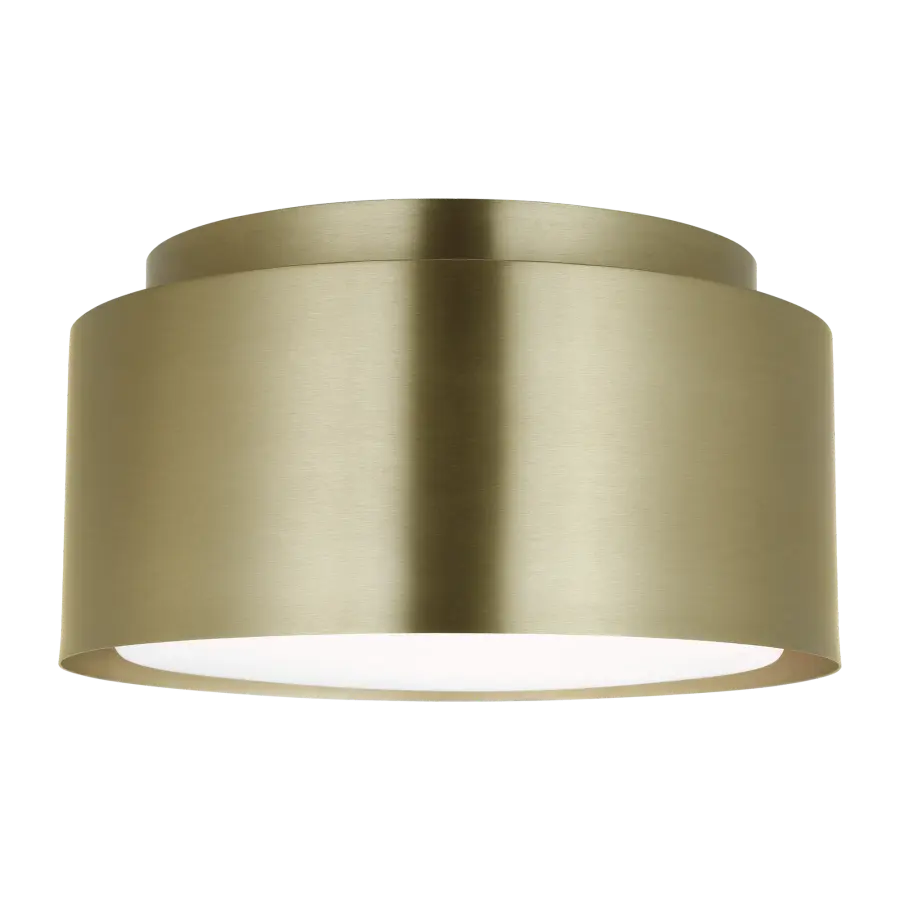 Dartmore Small Flush Mount in Satin Brass - Image 1
