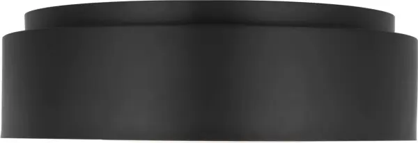 The Dartmore Large Flush Mount combines contemporary styling with practical functionality. Its midnight black finish adds dramatic sophistication while the flush mount design works perfectly for lower ceilings. - alternate view