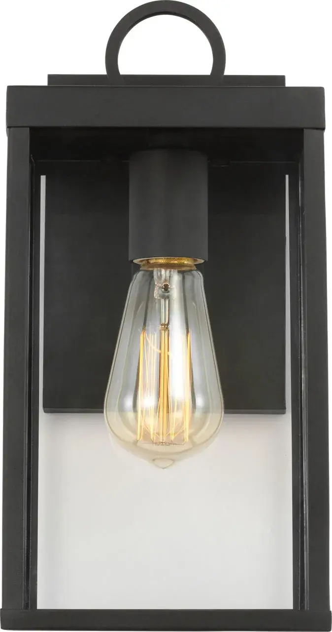 Howell Small Wall Lantern in Textured Black - Image 2