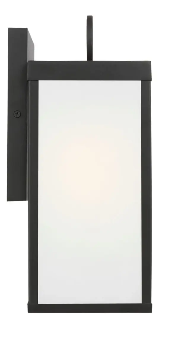 Howell Small Wall Lantern in Textured Black - Image 8