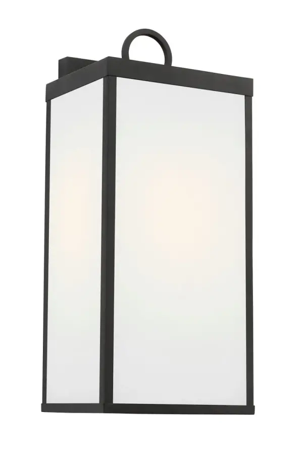 Howell Medium Wall Lantern in Textured Black - Image 6