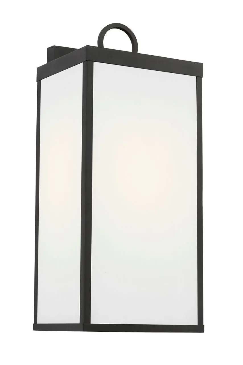 Howell Medium Wall Lantern in Textured Black - Image 6