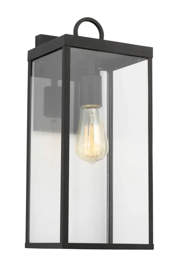 Howell Medium Wall Lantern in Textured Black - Image 8
