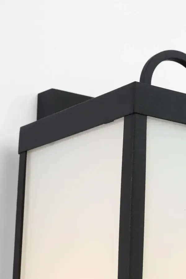 Howell Medium Wall Lantern in Textured Black - Image 10