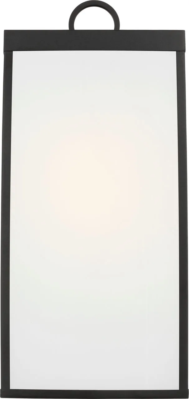 Howell Large Wall Lantern in Textured Black