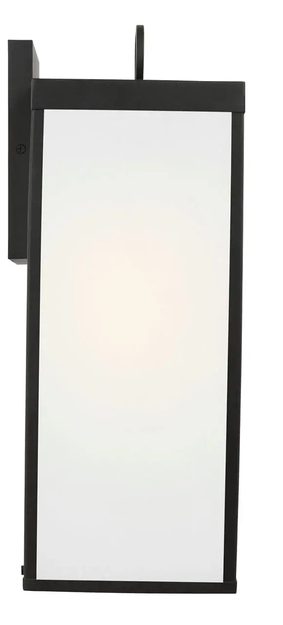 Howell Large Wall Lantern in Textured Black - Image 9