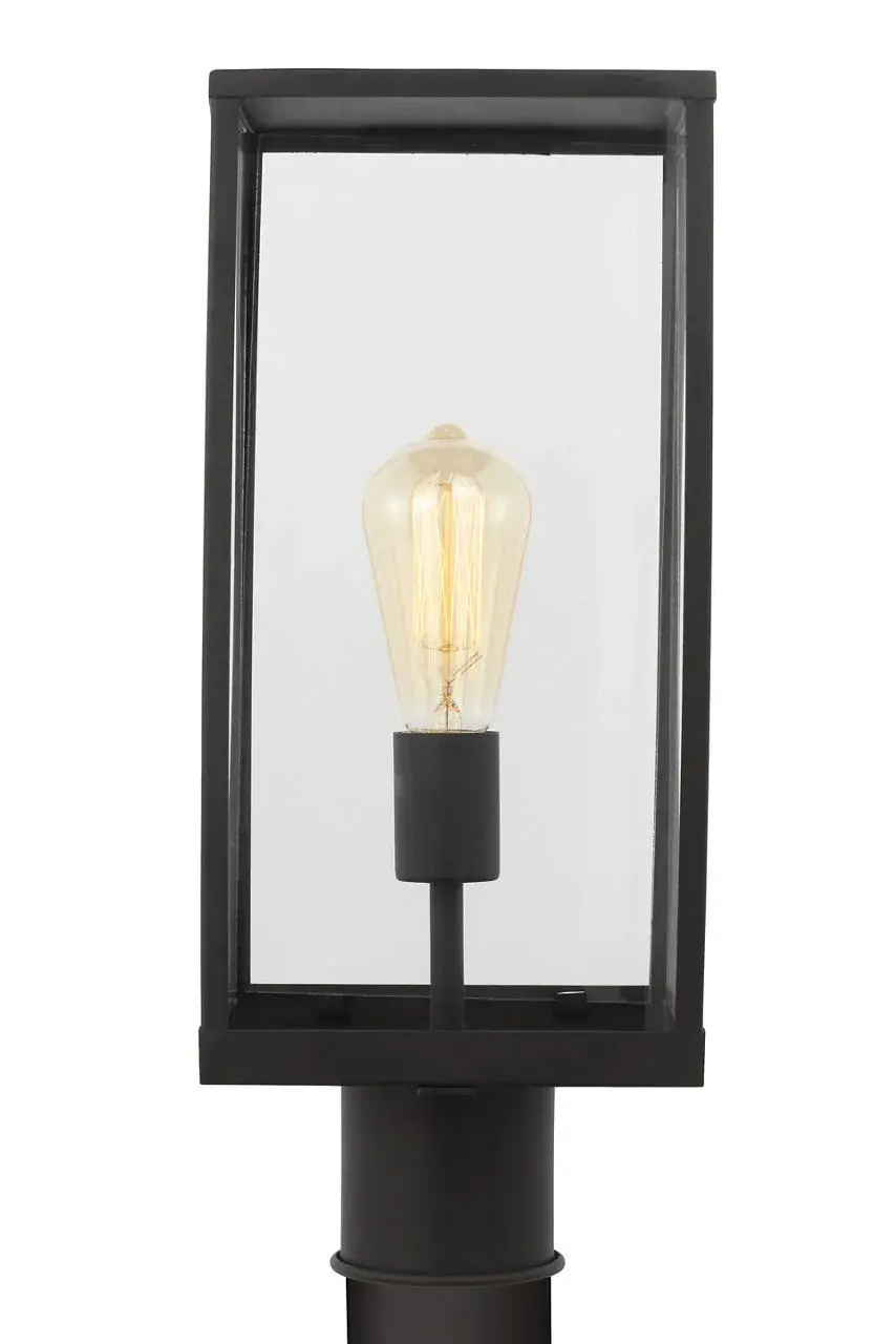 Howell Medium Post Lantern in Textured Black - Image 1