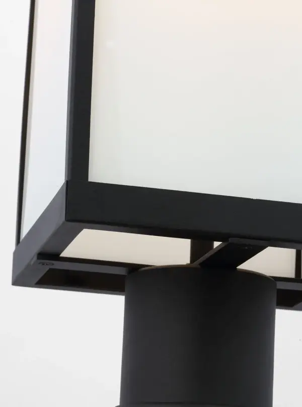 Howell Medium Post Lantern in Textured Black - Image 4