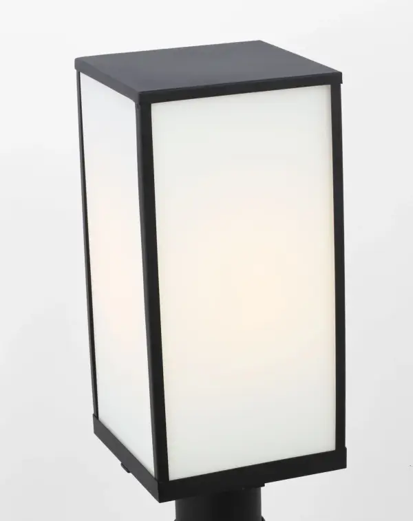 Howell Medium Post Lantern in Textured Black - Image 6