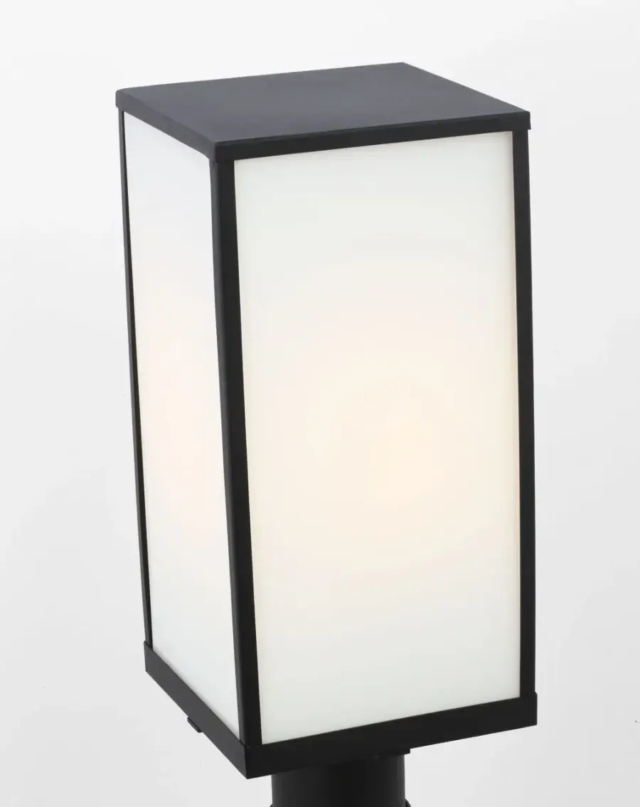 Howell Medium Post Lantern in Textured Black - Image 6