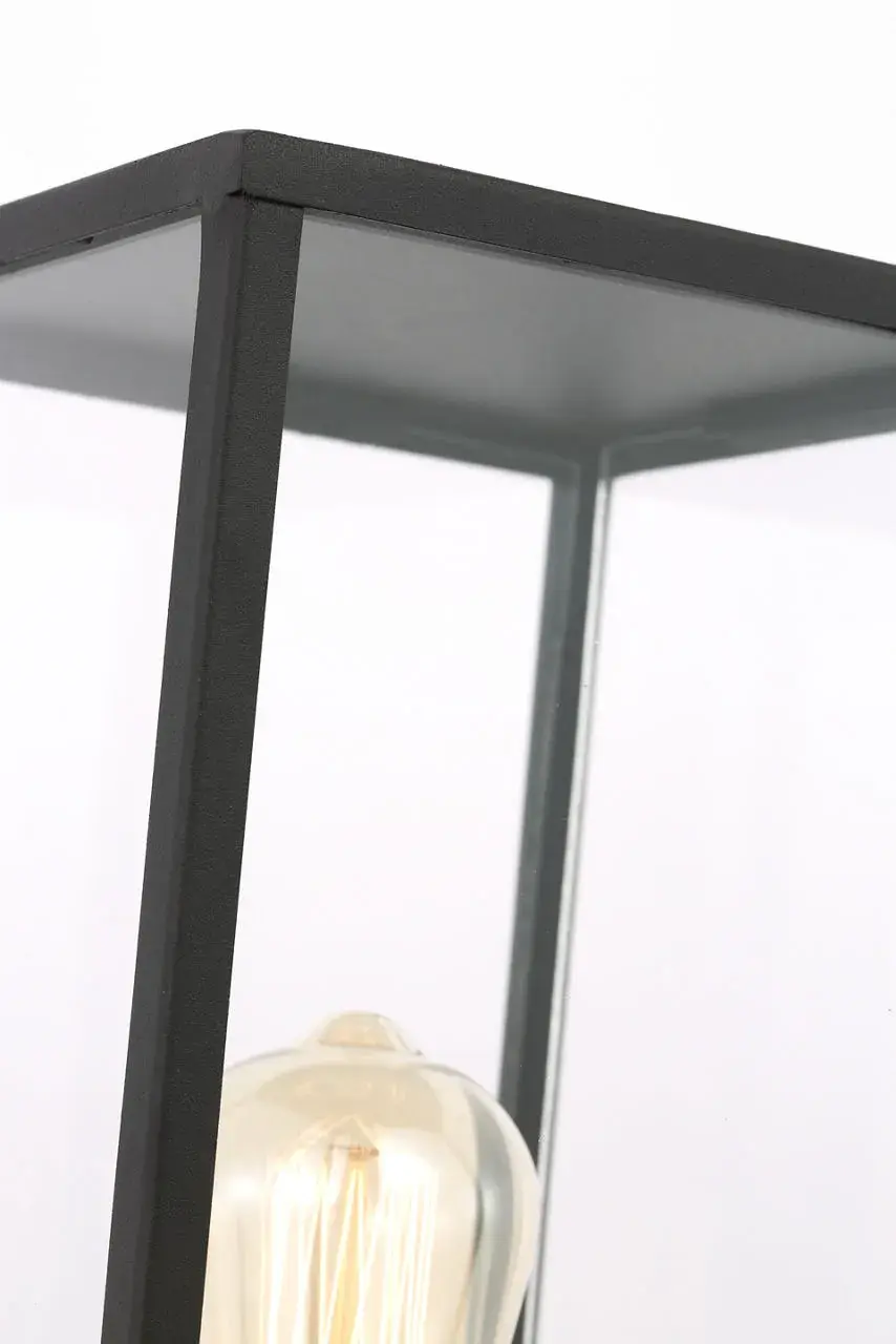 Howell Medium Post Lantern in Textured Black - Image 8