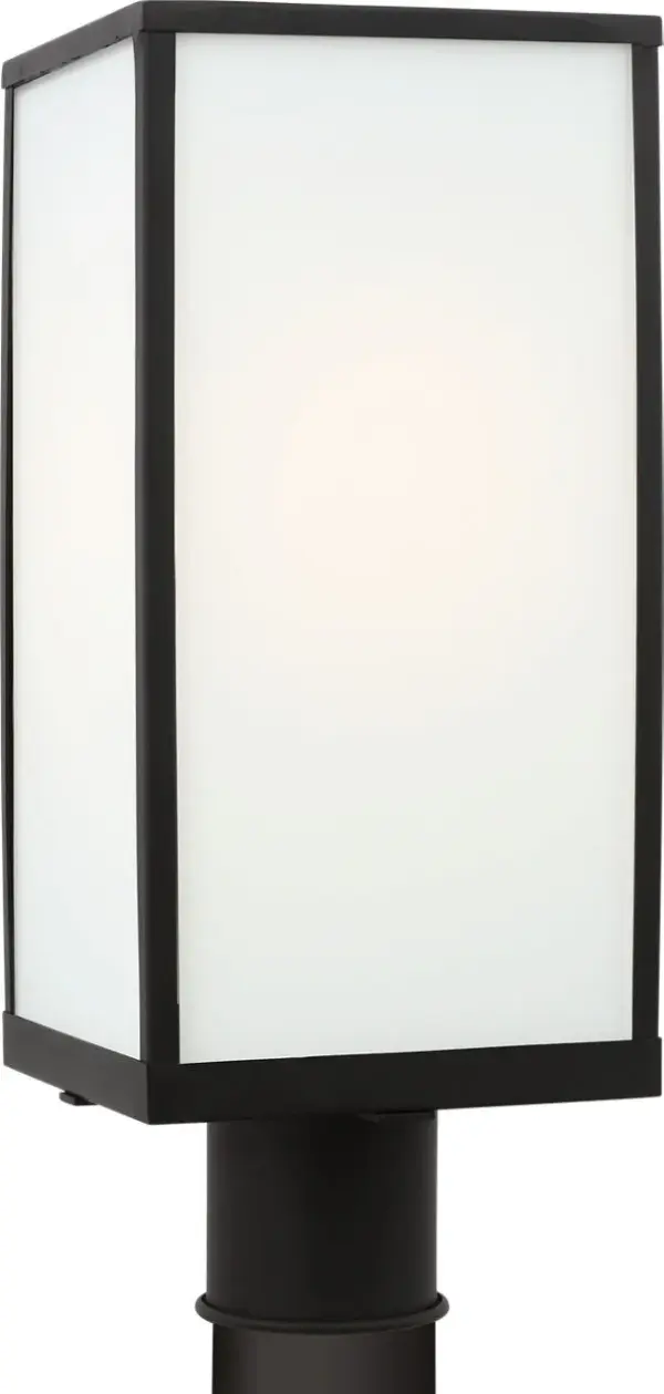 Howell Medium Post Lantern in Textured Black - Image 9