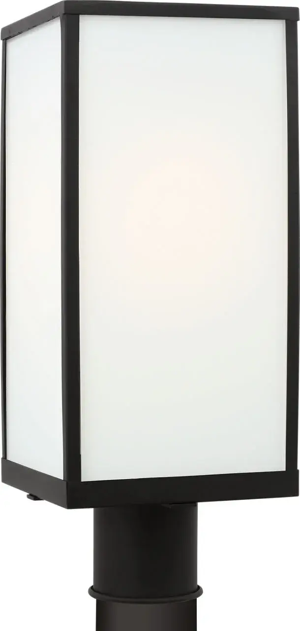 Howell Medium Post Lantern in Textured Black - Image 9