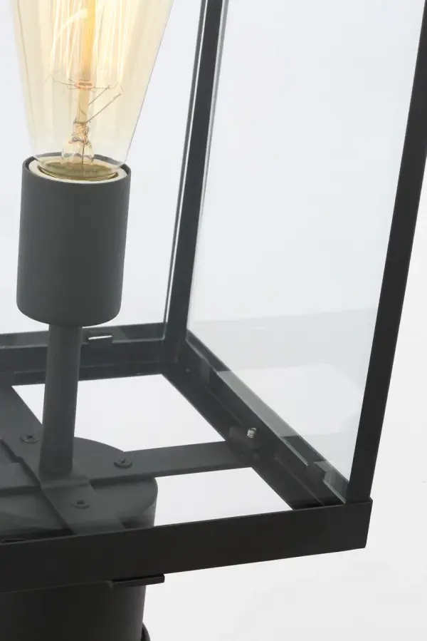 Howell Medium Post Lantern in Textured Black - Image 10