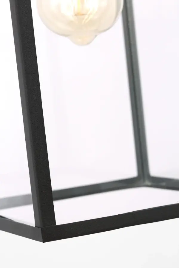 Howell Medium Pendant Lantern in Textured Black - Image 6