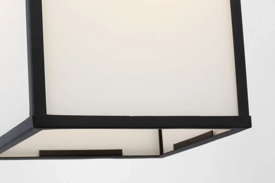 Howell Medium Pendant Lantern in Textured Black - Image 7