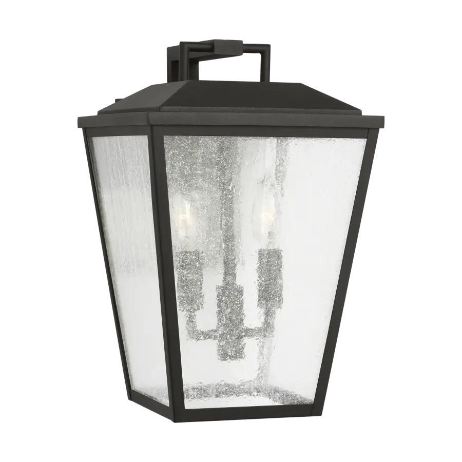 Kennewick Medium Wall Lantern in Textured Black - Image 1