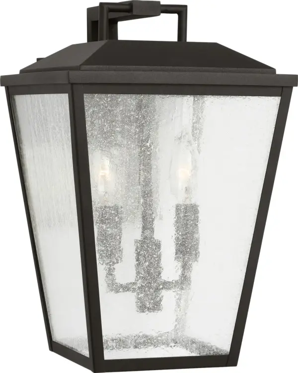 Kennewick Medium Wall Lantern in Textured Black - Image 3