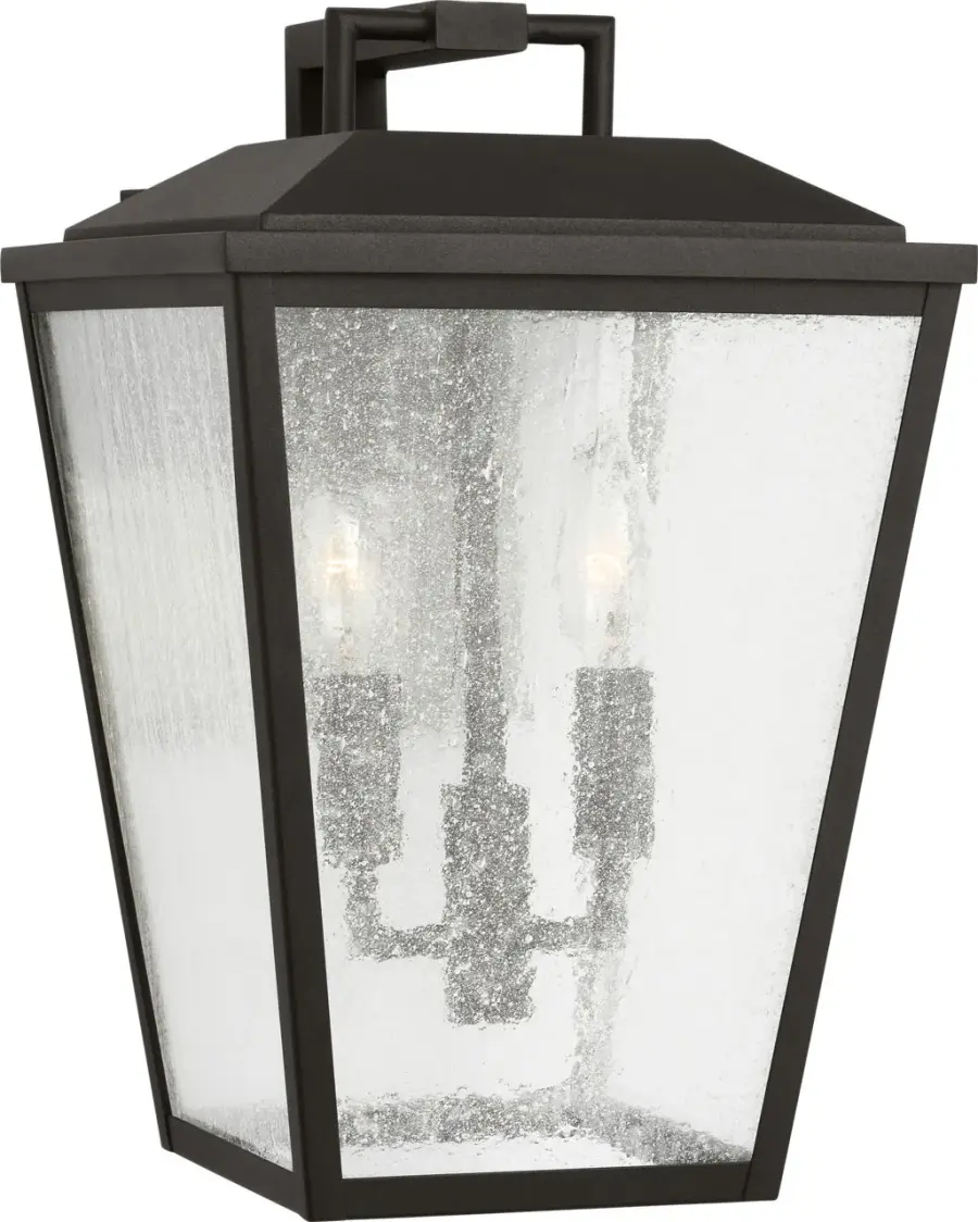 Kennewick Medium Wall Lantern in Textured Black - Image 3
