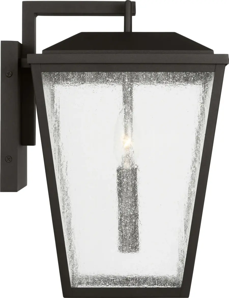 Kennewick Medium Wall Lantern in Textured Black - Image 4