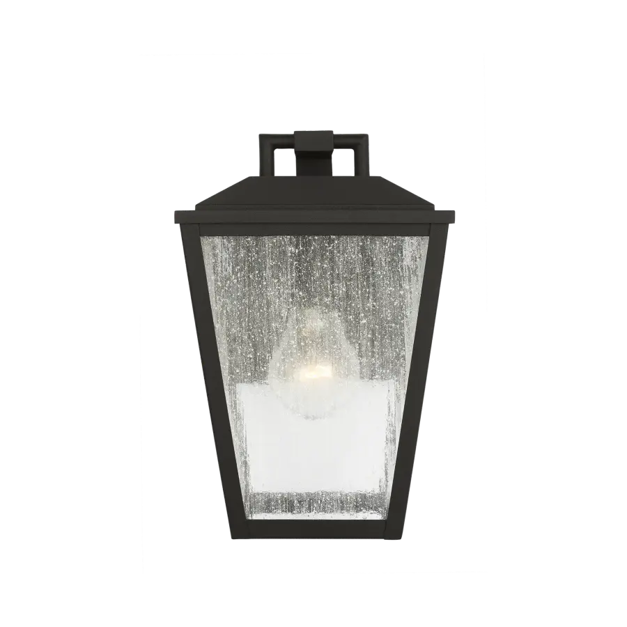 Kennewick Small Outdoor Wall Lantern in Textured Black - Image 5