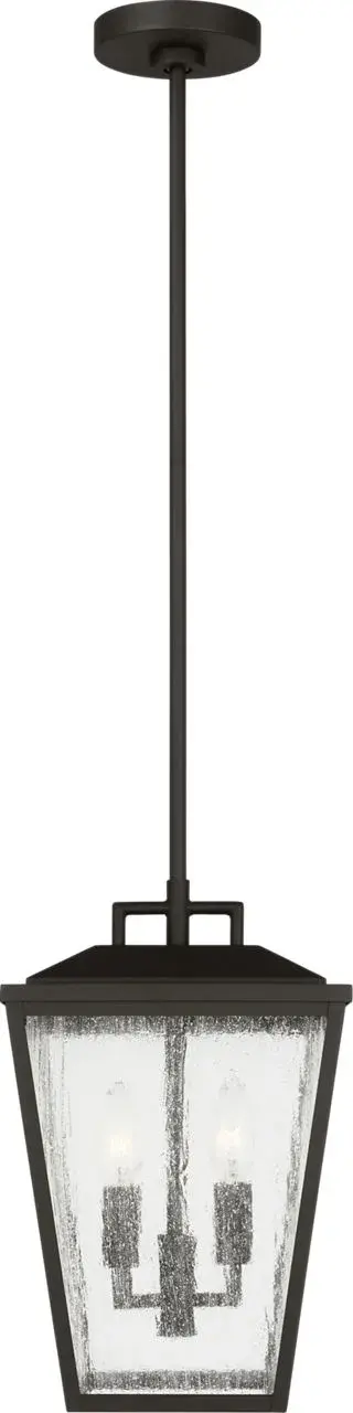 Kennewick Medium Pendant Lantern in Textured Black - Image 2