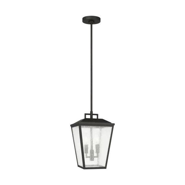 Kennewick Medium Pendant Lantern in Textured Black - Image 3