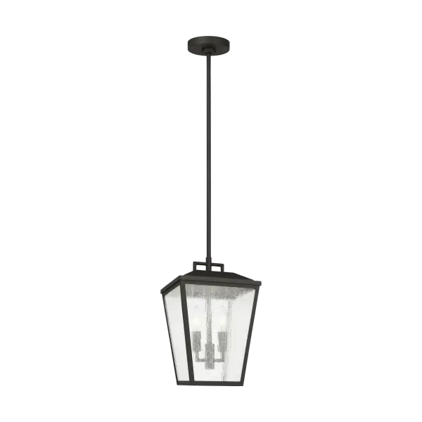 Kennewick Medium Pendant Lantern in Textured Black - Image 5