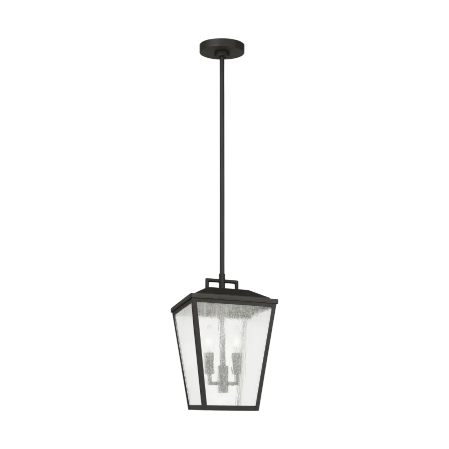Kennewick Medium Pendant Lantern in Textured Black - Image 5