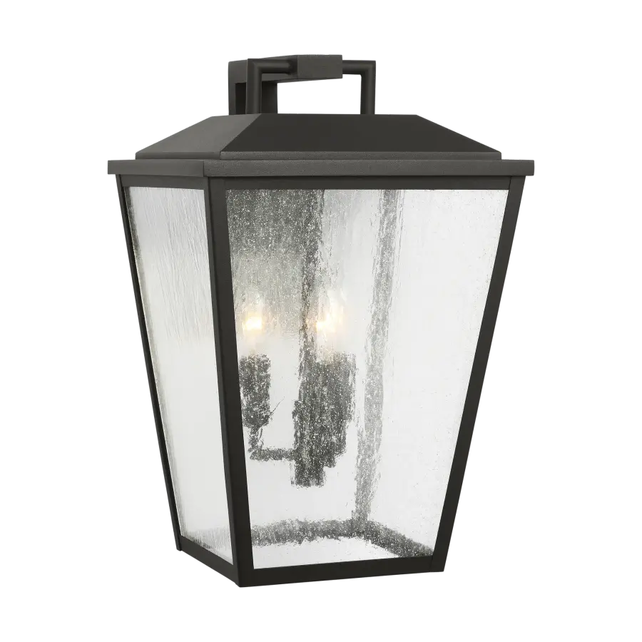 Kennewick Large Wall Lantern in Textured Black - Image 3