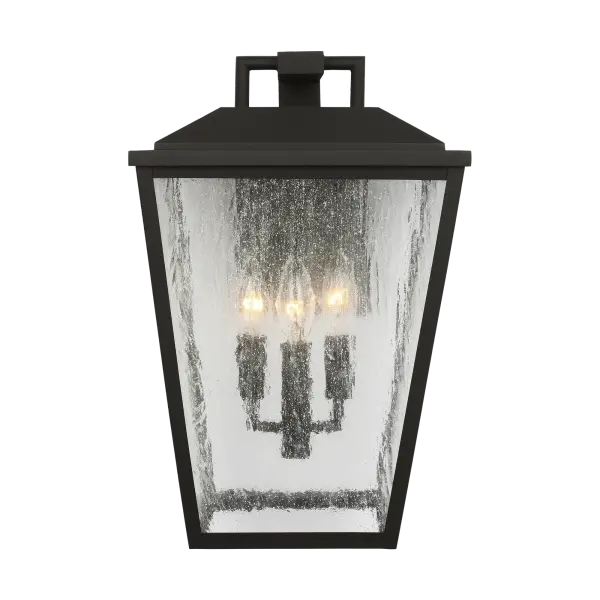 Kennewick Large Wall Lantern in Textured Black - Image 5