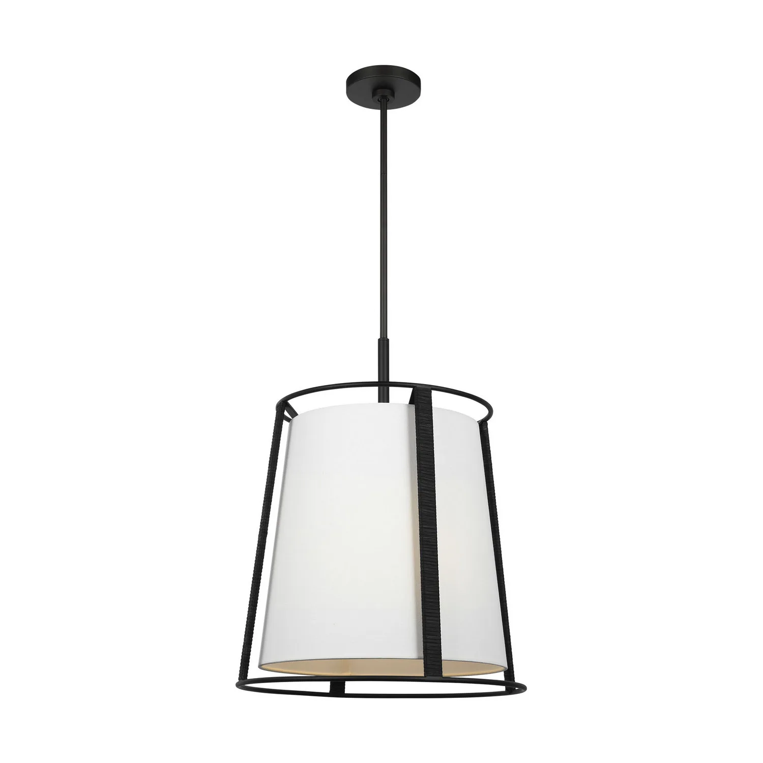 Cortes Two Light Pendant in Midnight Black