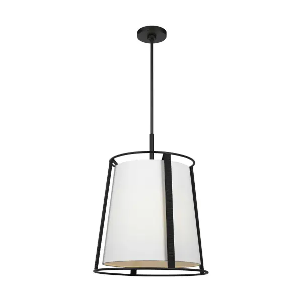 Cortes Two Light Pendant in Midnight Black