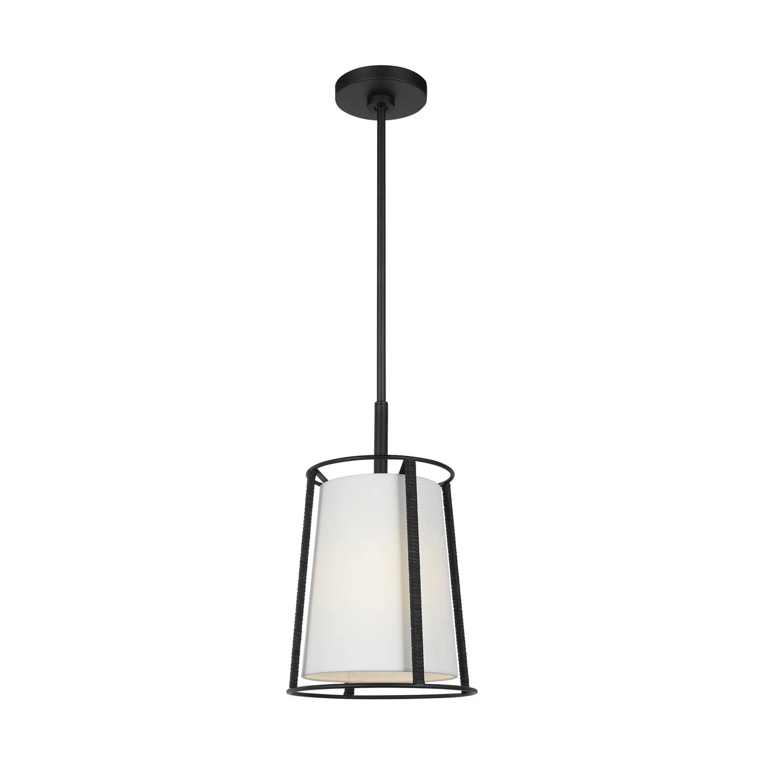 Cortes One Light Pendant in Midnight Black