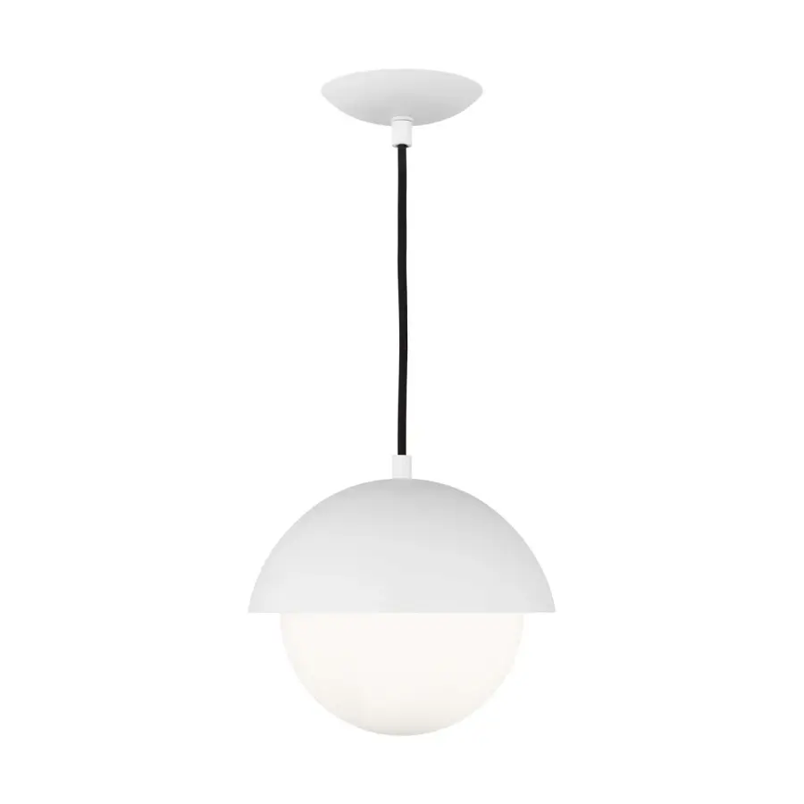 Hyde One Light Pendant in Matte White