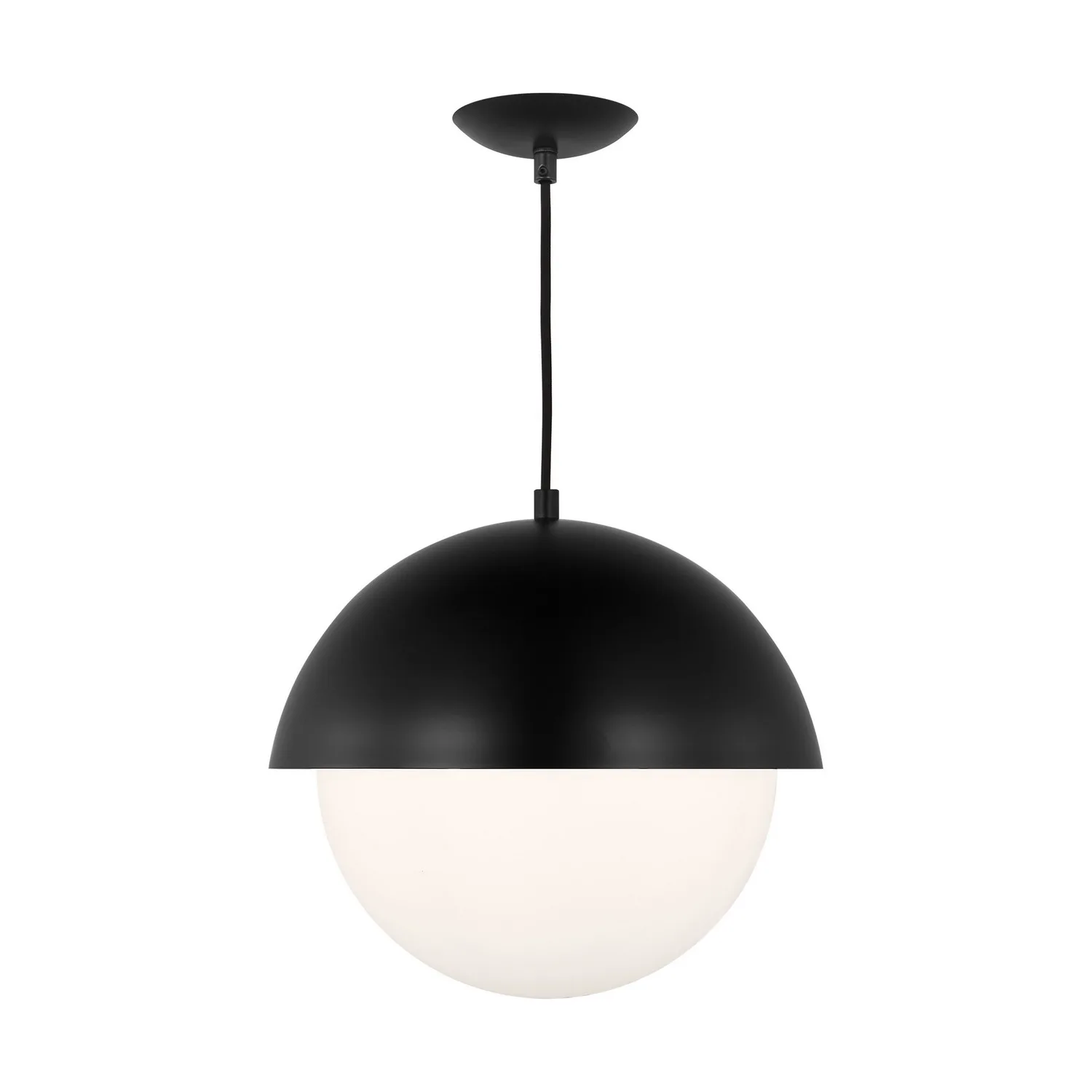 Hyde One Light Pendant in Midnight Black