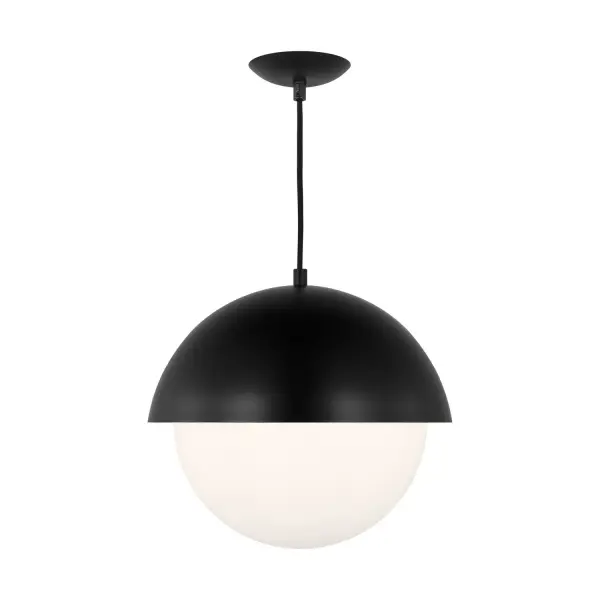 Hyde One Light Pendant in Midnight Black
