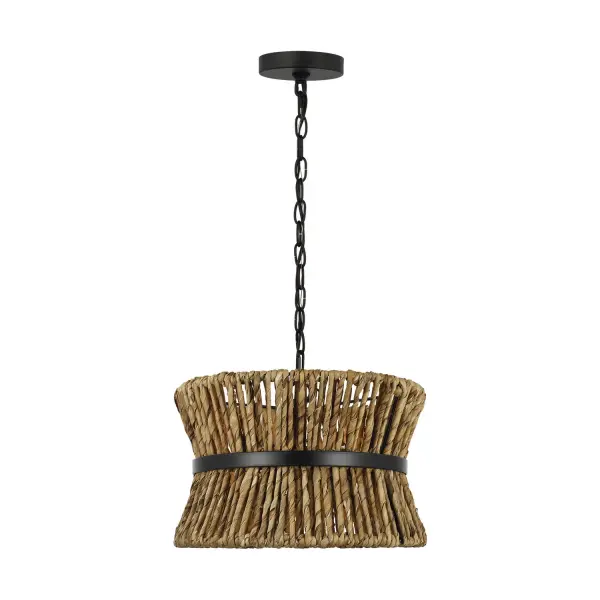 Thurlo Two Light Pendant in Midnight Black