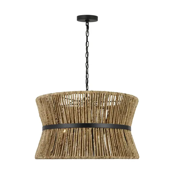 Thurlo Three Light Pendant in Midnight Black
