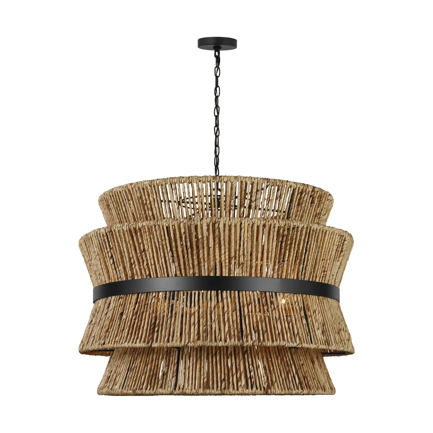 Thurlo Four Light Pendant in Midnight Black