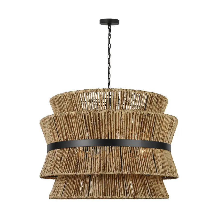 Thurlo Four Light Pendant in Midnight Black